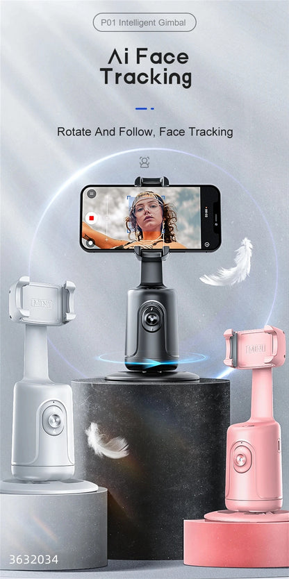 Smart AI Face Tracking 360 Rotation Gimbal
