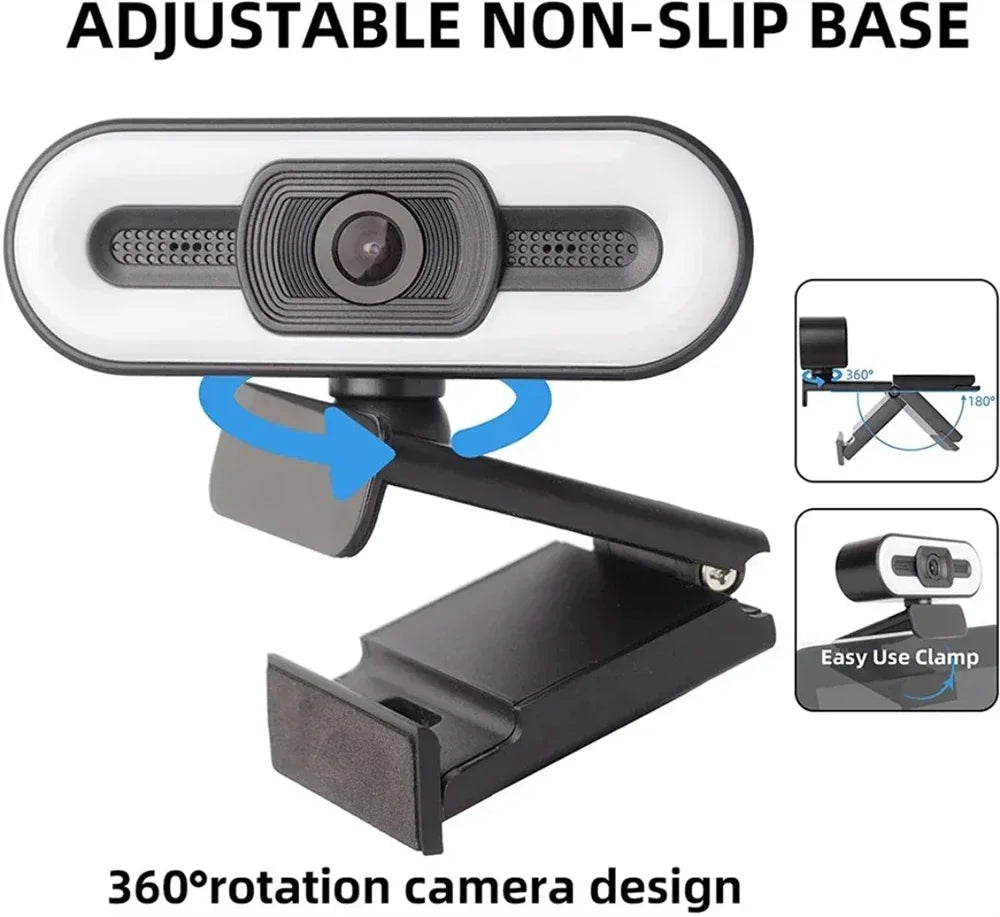 4k Rotatable 360° Webcam