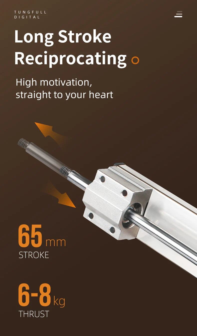 65mm Stroke Telescopic Sex Machine