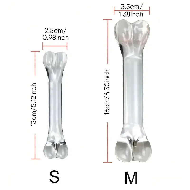 Double headed Glass Dildo Fake Penis Crystal Anal Beads Butt Plug Prostate Massager G Spot Female Masturbation Anus Sex Toys 18+