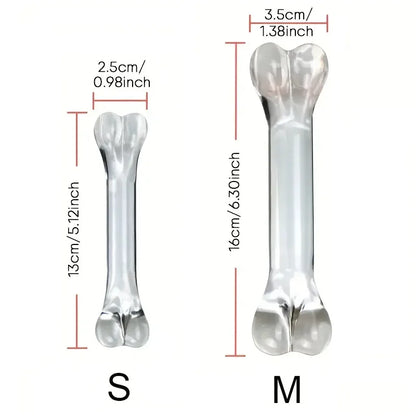 Double headed Glass Dildo Fake Penis Crystal Anal Beads Butt Plug Prostate Massager G Spot Female Masturbation Anus Sex Toys 18+