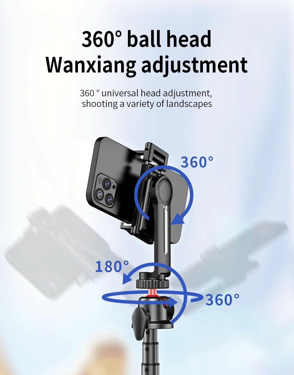 Luxury 360° Rotating Ball Head