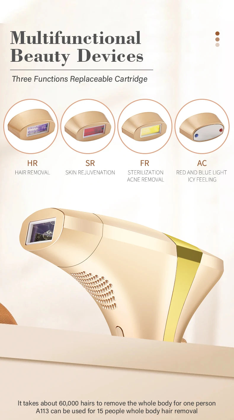 Premium 4 in 1 IPL Hair Removal Device