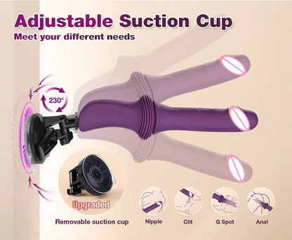 Realistic Telescopic Dildo 10 Vibration Modes