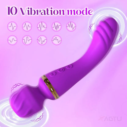 G-Spot Magic Wand Vibrator — 10 Powerful Modes
