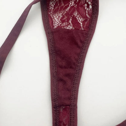 5 Pcs/lot Low Waist Lace Panties Sexy Underwear M-XL Transparent Underpants Lace Comfortable Thongs Ladies Lingerie