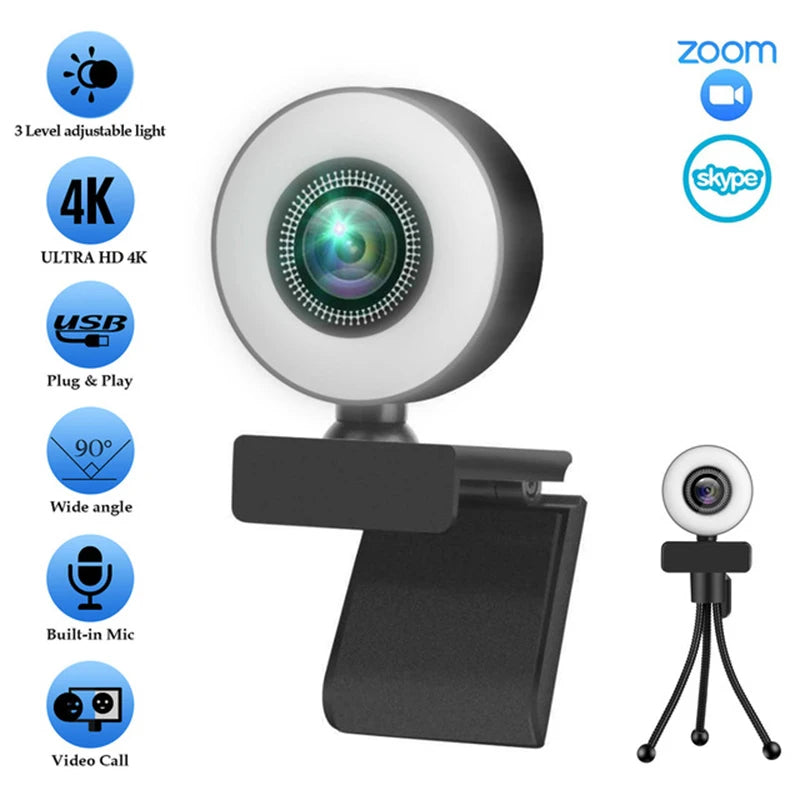 4K High-Resolution 4K Webcam