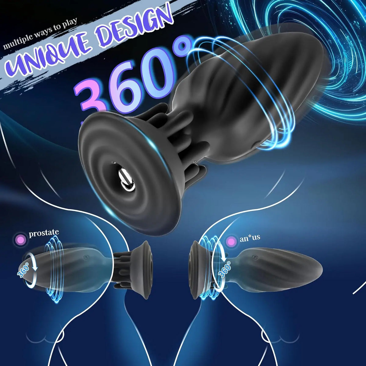 360° Prostate Vibrator — Wearable Remote or App Control