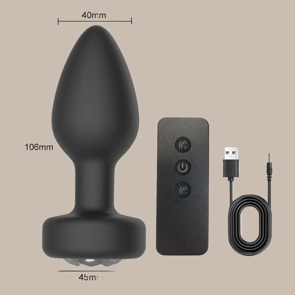 Remote Control Anal Vibrator — Wearable Silicone 3 Colours