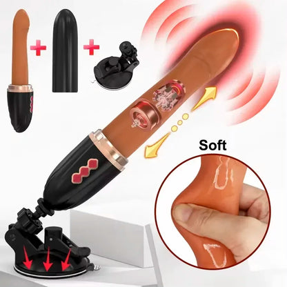 Telescopic Rotary Vibrator with Suction Cup