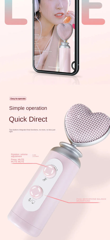 Pink Condenser Microphone