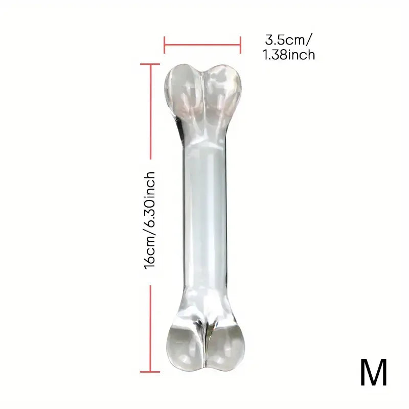 Double headed Glass Dildo Fake Penis Crystal Anal Beads Butt Plug Prostate Massager G Spot Female Masturbation Anus Sex Toys 18+