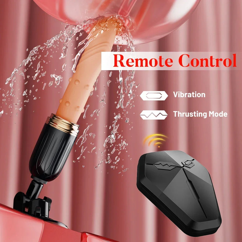 Telescopic Heating Dildo Vibrator Machine