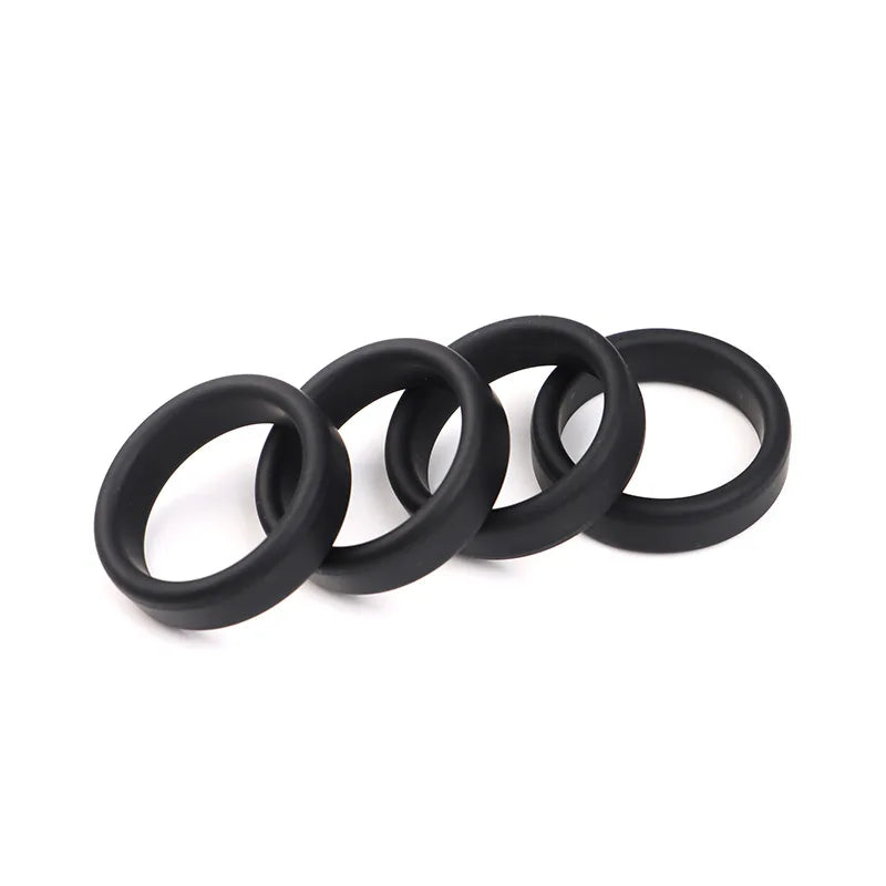 6 Color Penis Ring Delay Ejaculation Silicone Reusable Semen Cock Rings on for Men Enlargement Sex Toys For Men Couple Rings