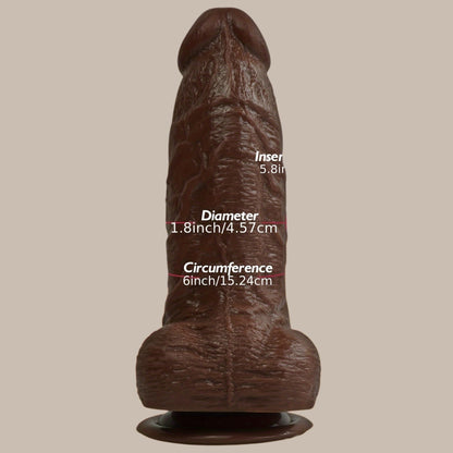 Waterproof Thick Chocolate PVC Wand – Non-Latex