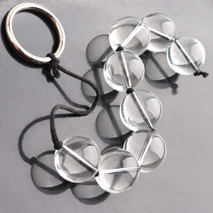 5 Sizes Glass Anal Beads Vaginal Balls Butt Plug Toy BDSM Massager Beads Inserted Plug Erotic Anal Bead Viabrator Accessories