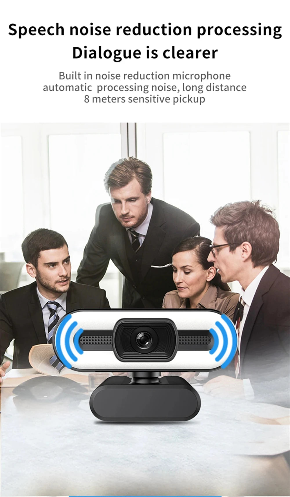 4k Rotatable 360° Webcam