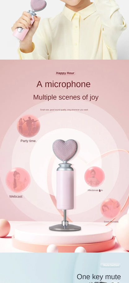 Pink Condenser Microphone