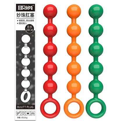 Anal Bead Sex Toy Female Male Homosexual Buttocks Bead Long Buttocks Bead Vagina Clit Pull Global Anal Stimulator Sex Toy.