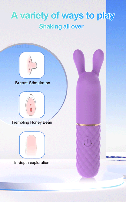 Mini Bullet Vibrator for Women Beginner G-Spot Nipple Clitoris Stimulator 8 Fast Seconds to Orgasm Female Sex Toys for Adults