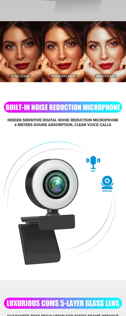 4K High-Resolution 4K Webcam