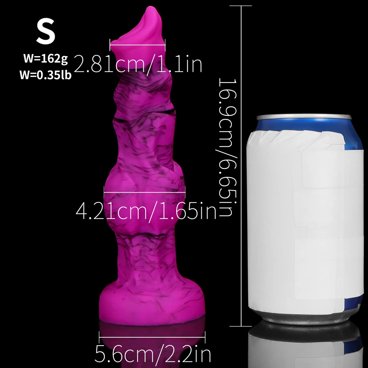 Wolf Dog Monster Fantasy Dildo — Liquid Silicone 4 Sizes