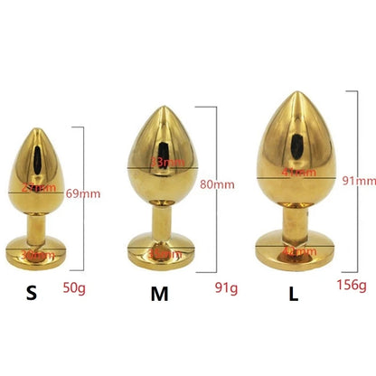 Gold-Plated Crystal Plug Set