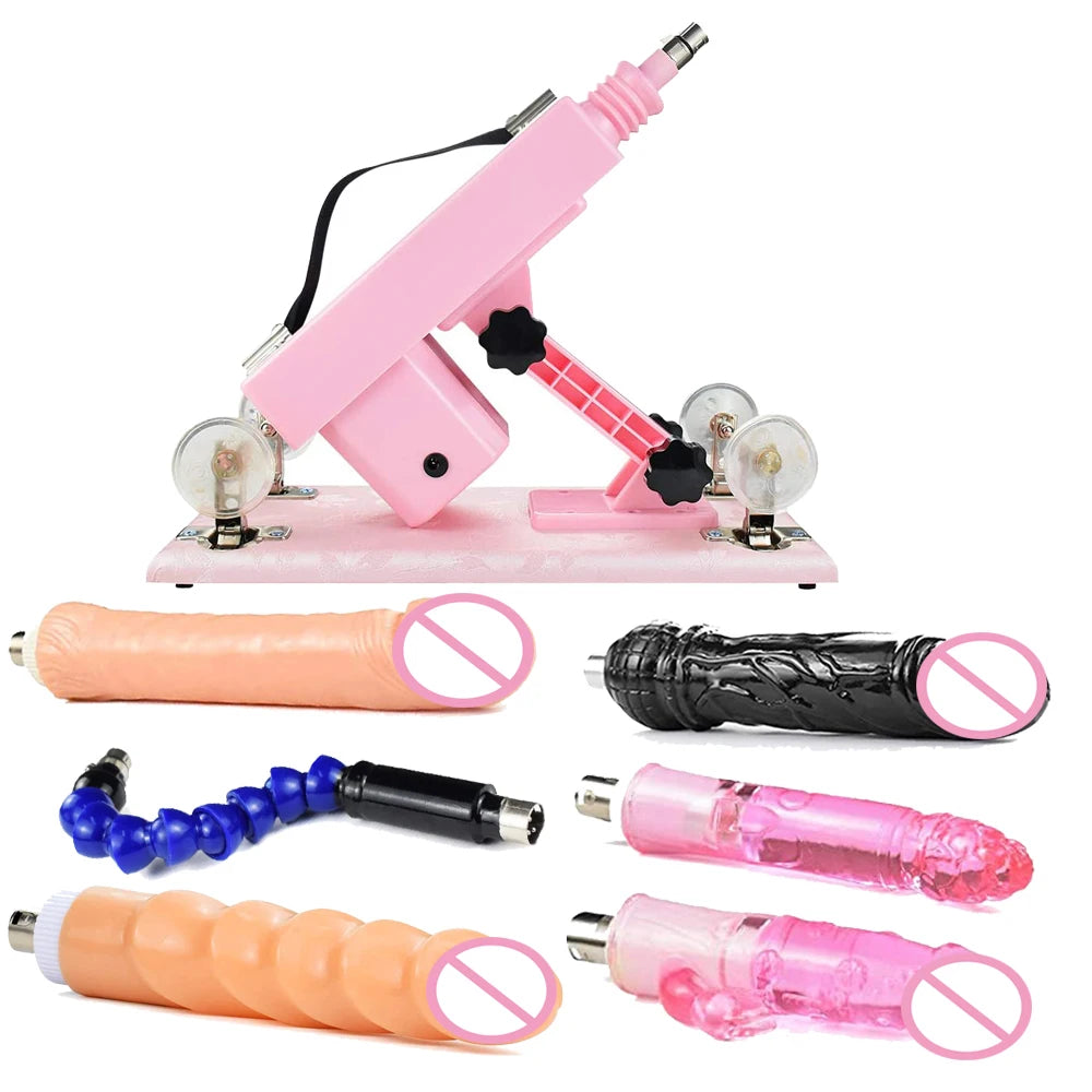 Quiet Auto Sex Machine with 3XLR Attachments