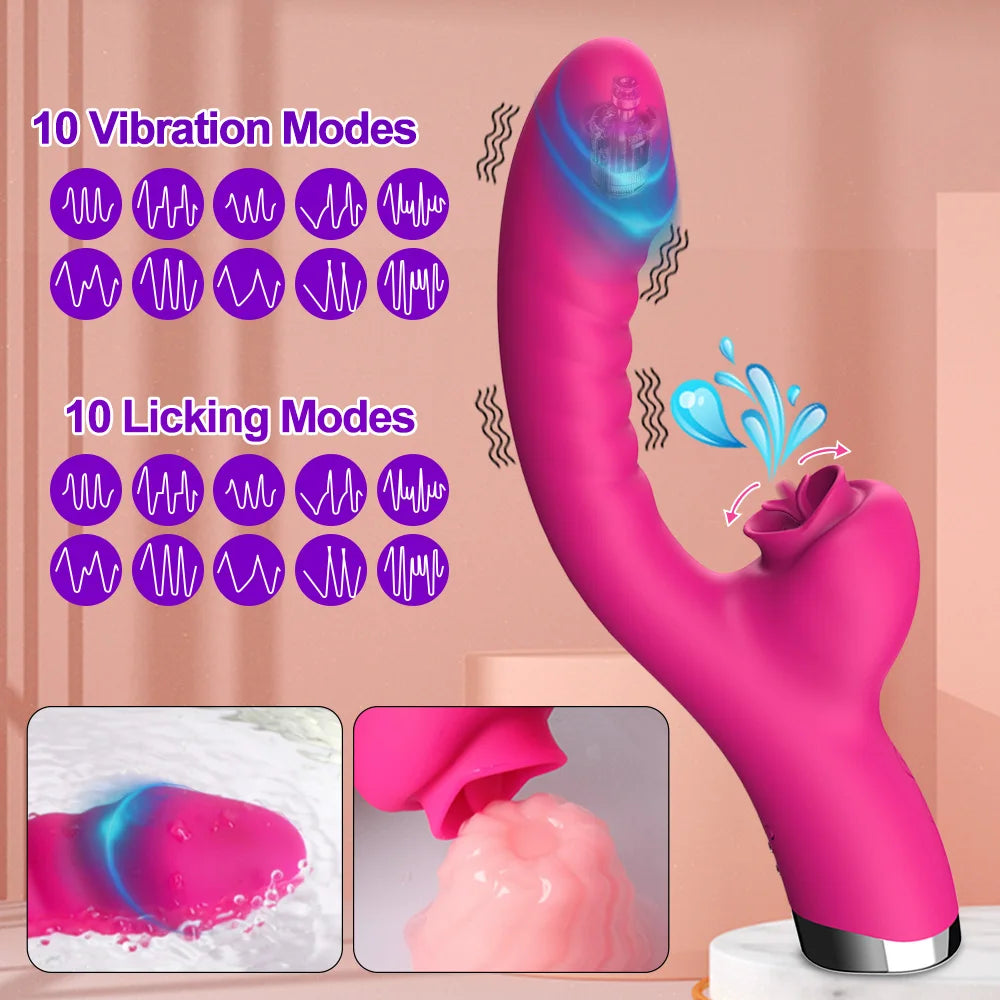 10 Tongue Licking Modes Vibrator
