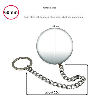 Crystal Glass Ball Anal Plugs Anal Dilator Pendant Ball Butt Plug Alternative Orgasm Daisy Stimulation Sex Tools Erotic Supplies