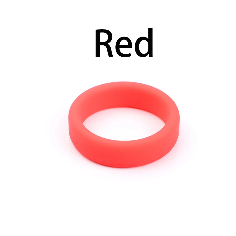 6 Color Penis Ring Delay Ejaculation Silicone Reusable Semen Cock Rings on for Men Enlargement Sex Toys For Men Couple Rings