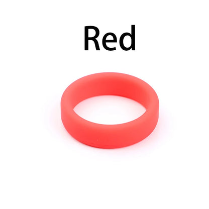 6 Color Penis Ring Delay Ejaculation Silicone Reusable Semen Cock Rings on for Men Enlargement Sex Toys For Men Couple Rings