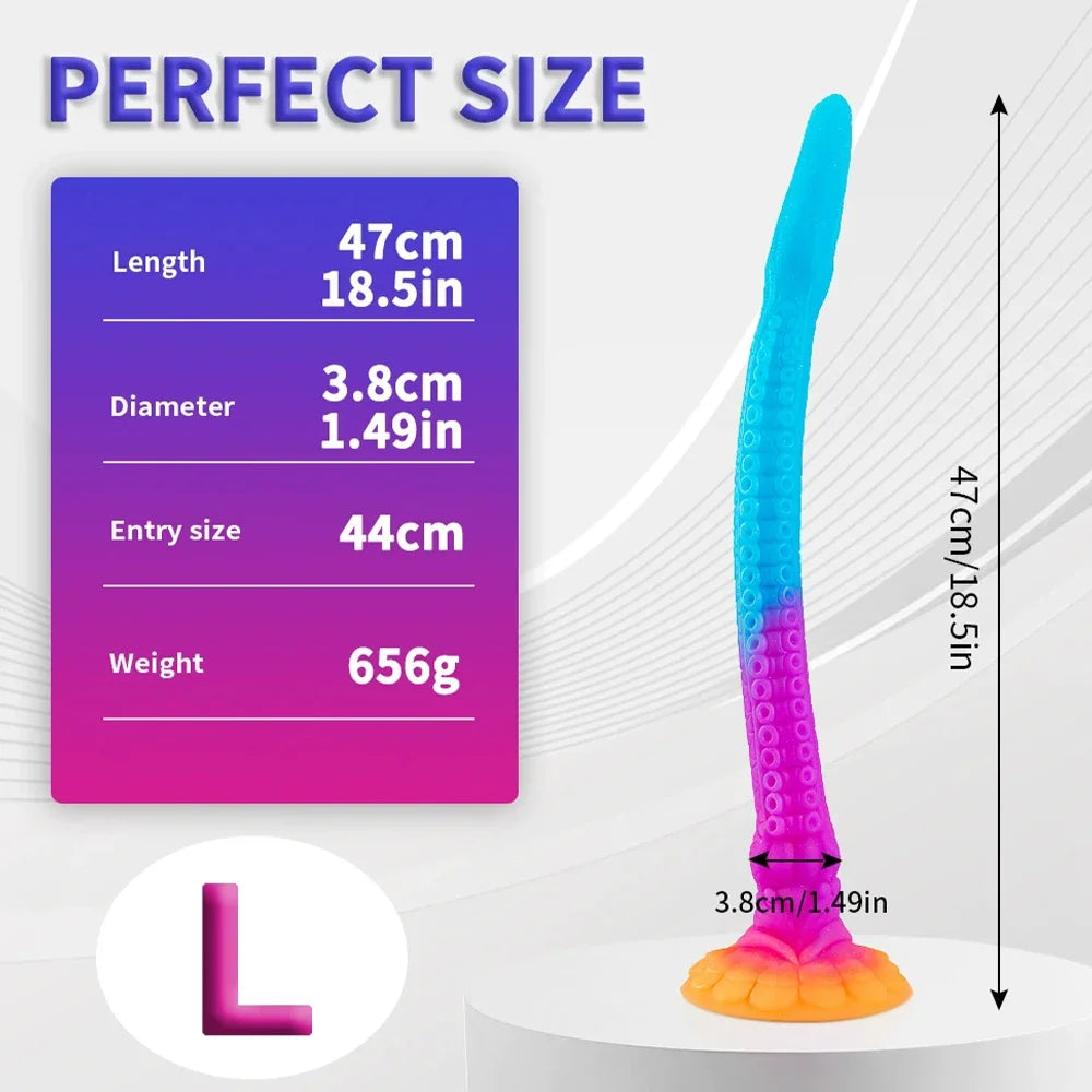 Extra Long Dragon Knotted Silicone Plug — 2 Sizes
