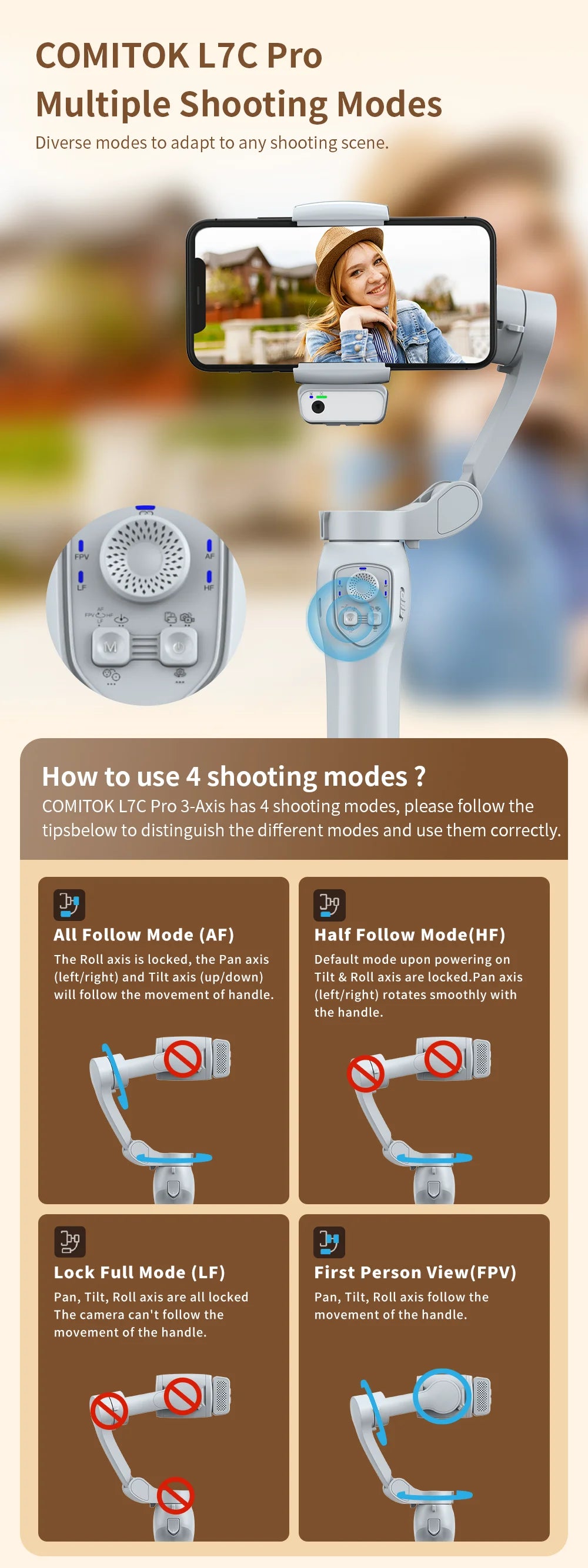 AI Face Tracking Premium Gimbal