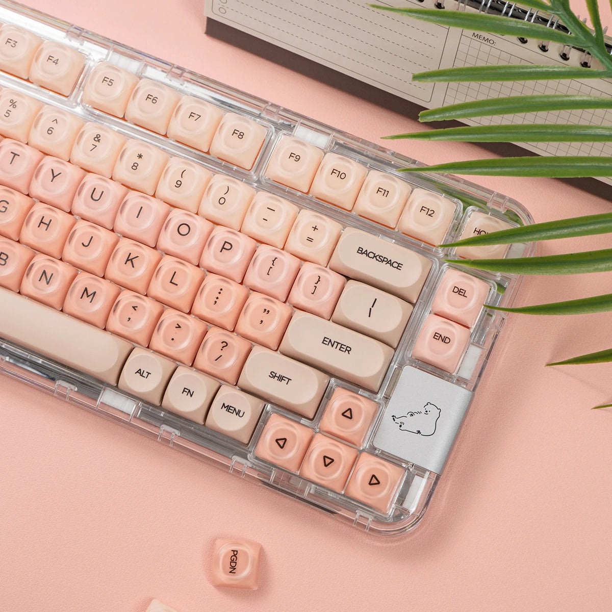 Stylish Beige Keyboard Keycaps