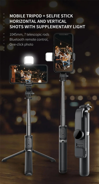 LED Anti-Shake Vlogging Tripod