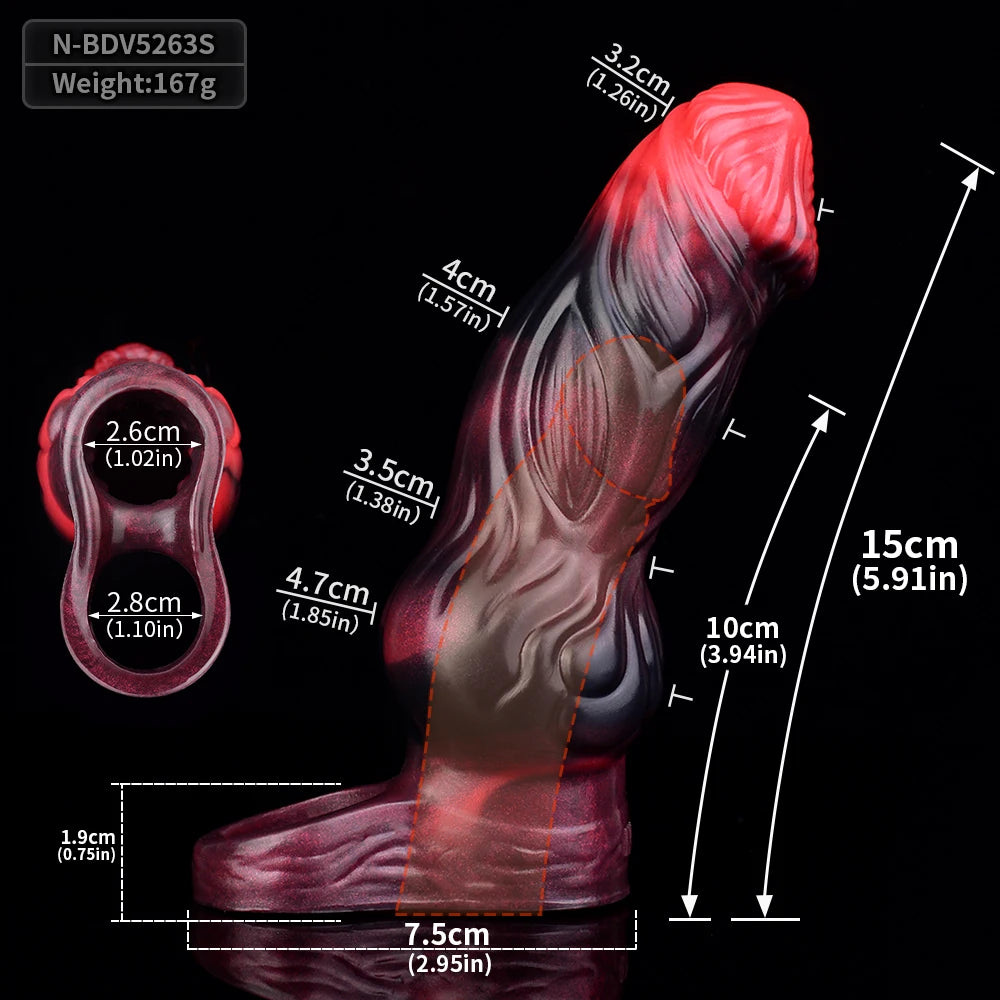 Vibrating Silicone Sleeve Extender – Multi-Mode