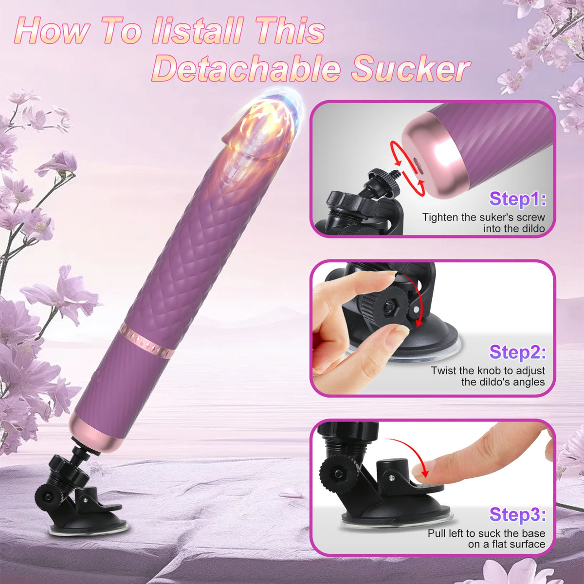 App-Controlled Thrusting Dildo Vibrator