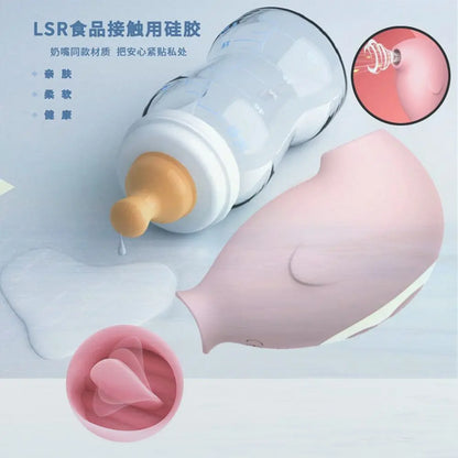 Heating Tongue Licking Clitoral Vibrator