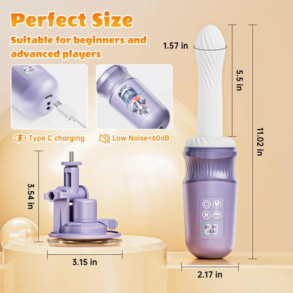 App-Controlled Heating Thrusting Sex Machine