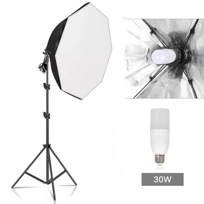Studio Lighting with Global Plug Adapters