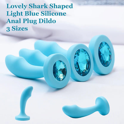 3 Sizes Butt Plug for Woman Silicone Anal Plug Crystal Base Anal Toys Anal Trainer Anal Dildos Sex Toys For Woman Men Adult Toys