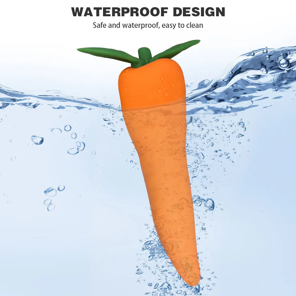 Carrot Silicone Vibrator — 7-Mode G-Spot and Nipple