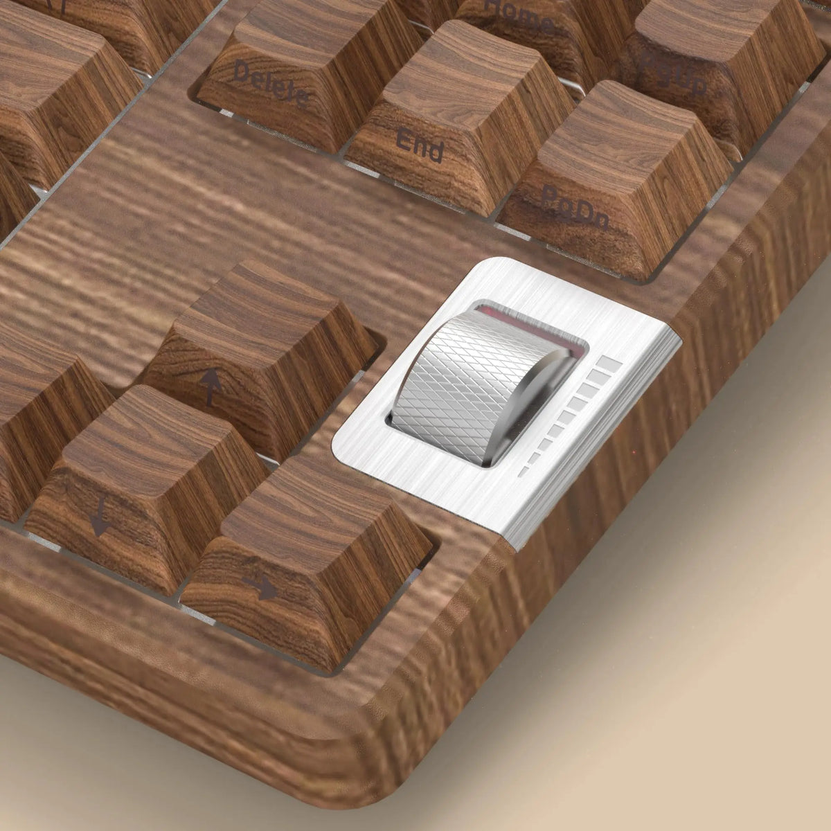 Wood Grain Mechanical Keyboard