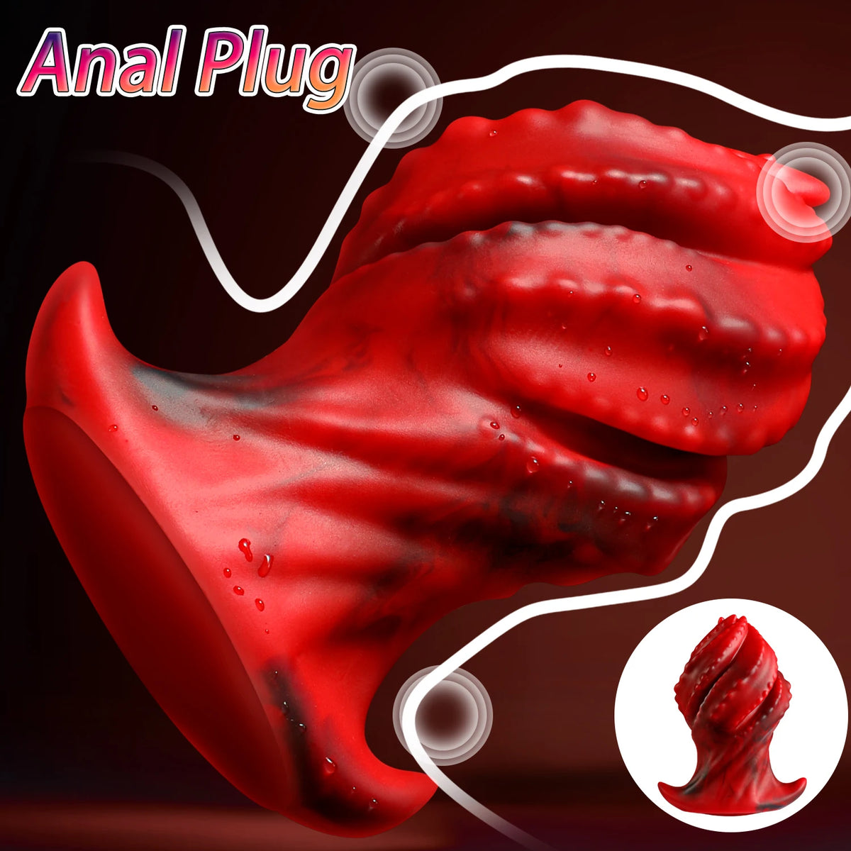 Big Silicone Butt Plug — Smooth Tapered S M L