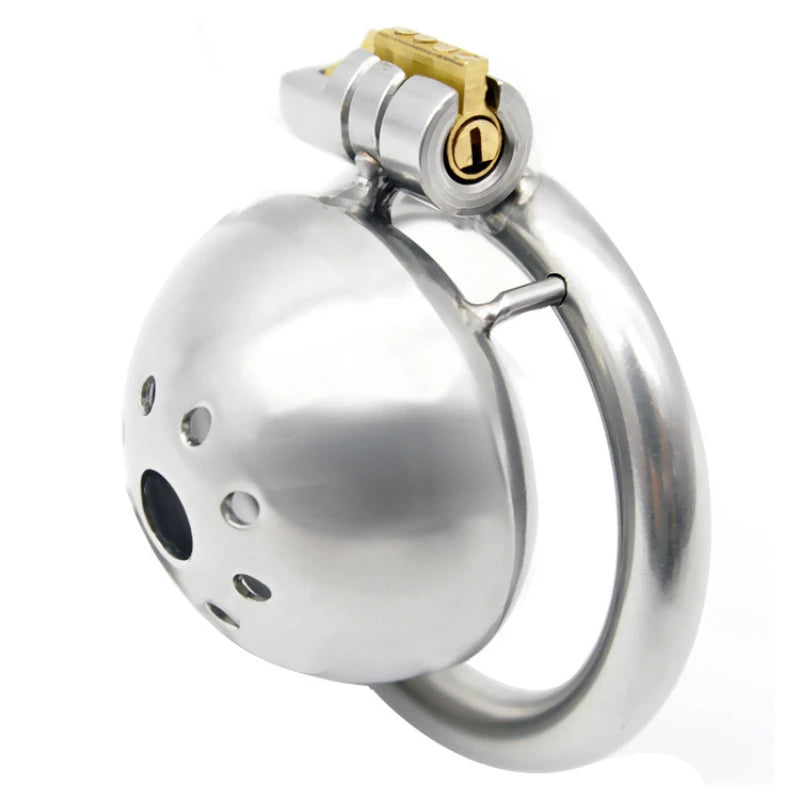 Hand Polished Steel Chastity Cage