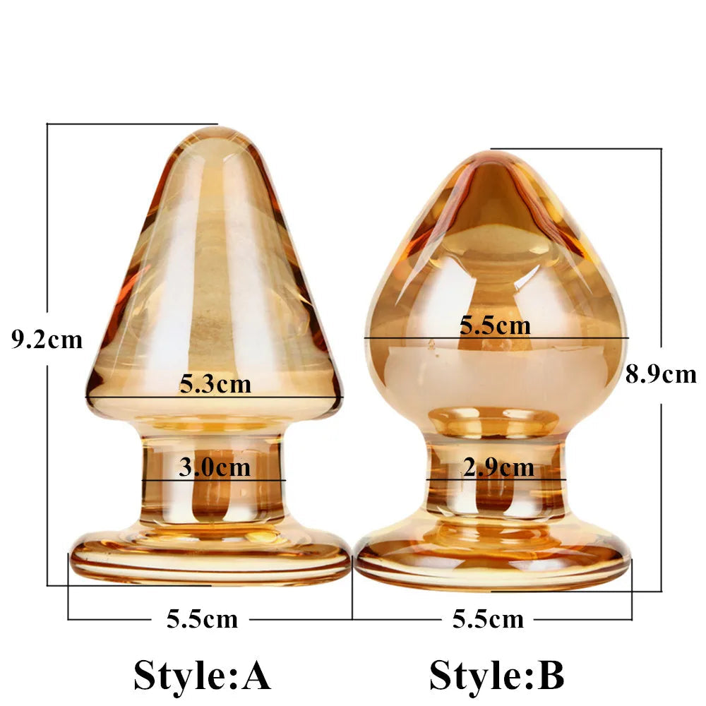 Sleek Glass Plug For Stimulation