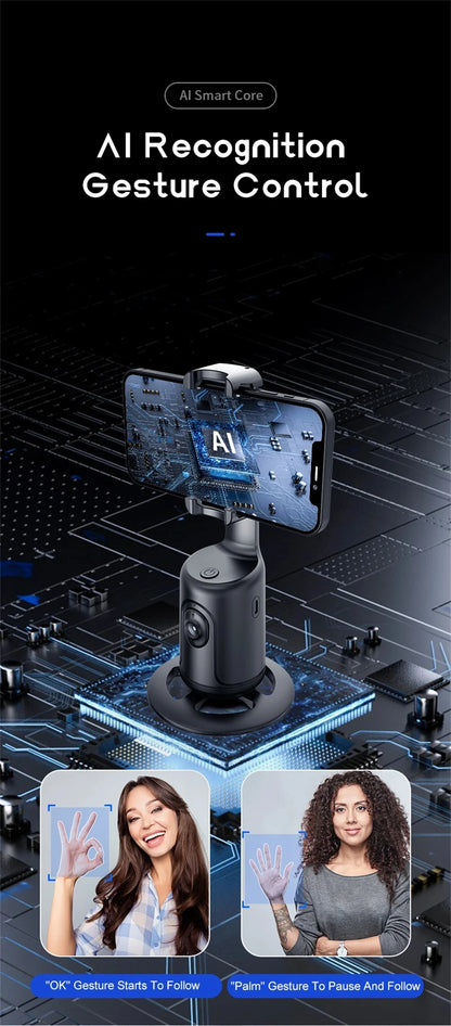 Smart AI Face Tracking 360 Rotation Gimbal
