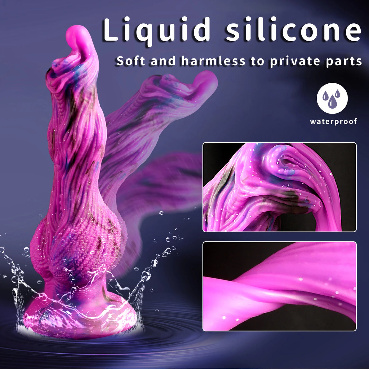 Dog Shape Silicone Dildo