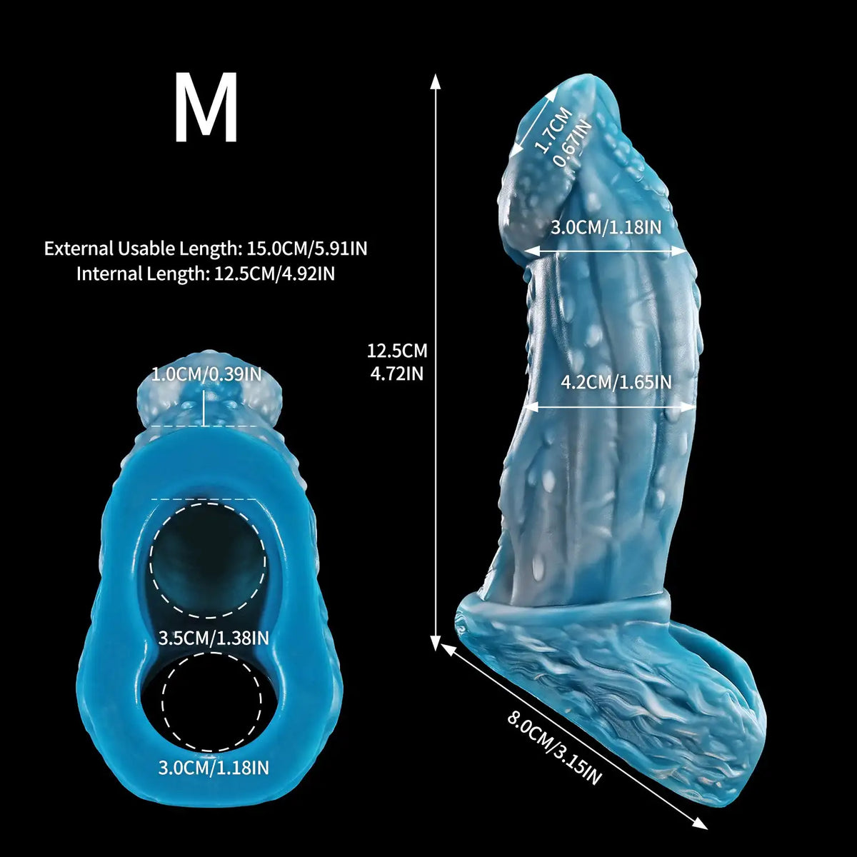 Hollow Silicone Fantasy Sleeve – M / L